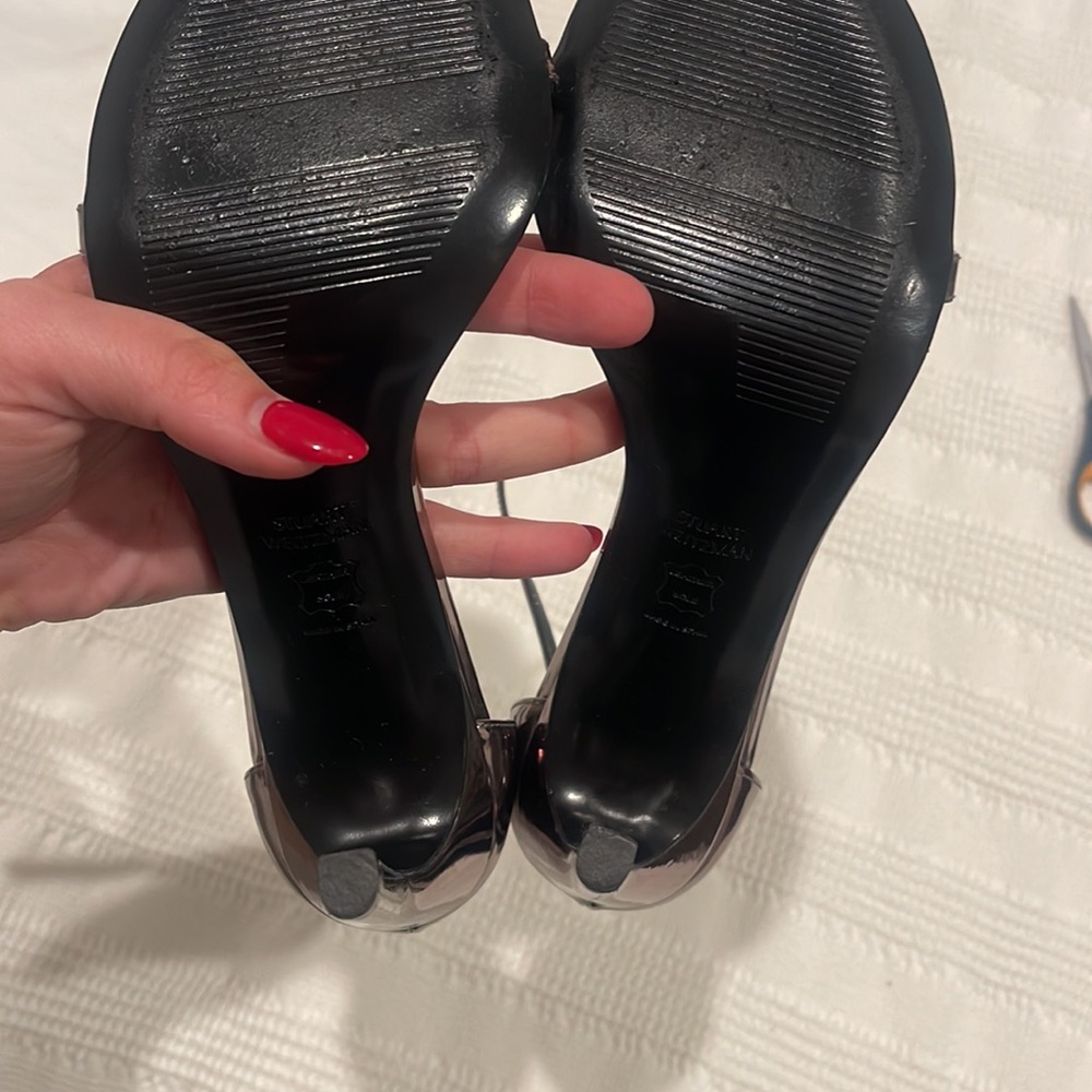 STUART WEITZMAN Nudistsong Patent Leather Heels US 7 - worn for 15 min! - Picture 10 of 11